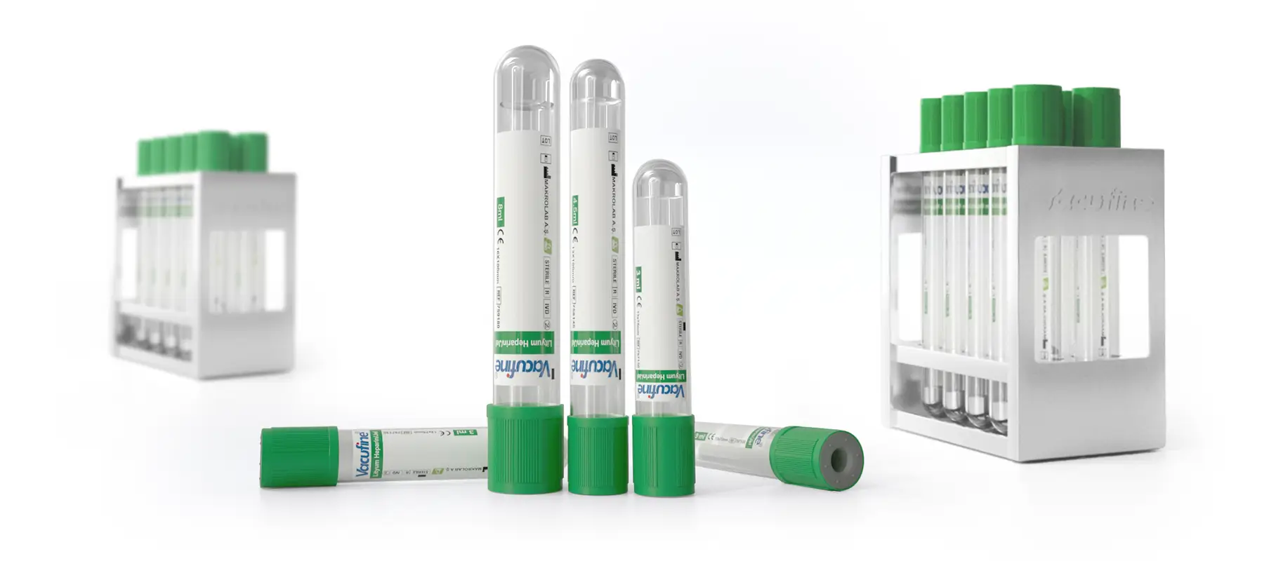 VAKUMLU NUMUNE ALMA TÜPLERİ 7 LITYUMSODYUM HEPARIN